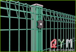 Roll top welded mesh fence panel