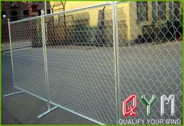 Chain link temporary fence