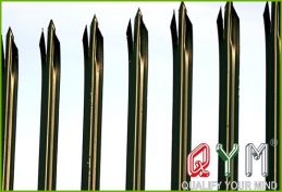 Security steel palisade fence