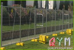 Galvanized temporary security barrier