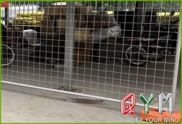 Construction site temporary fencing