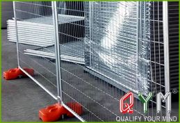 Temporary portable fence