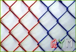 Galvanized diamond chain link fence
