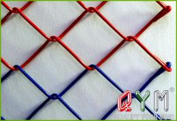 Tennis court chain link fences