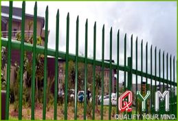 Palisade fence galvanized steel
