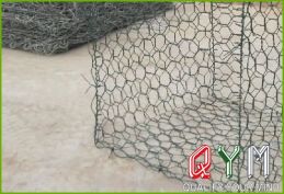 Hexagonal wire gabion mesh woven
