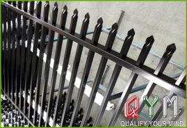 Steel picket weld fence