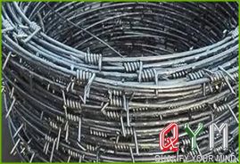 Galvanized barbed wire mesh