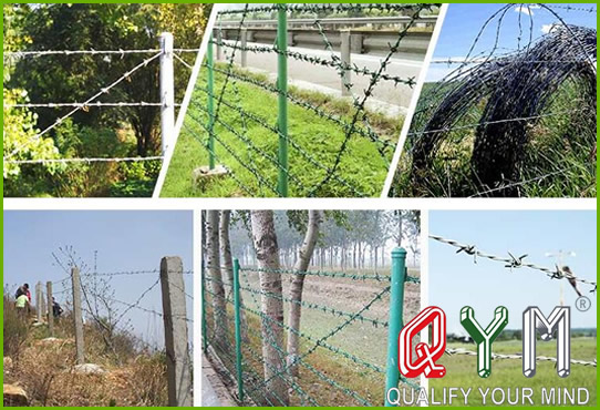 Installation of Barbed wire fence