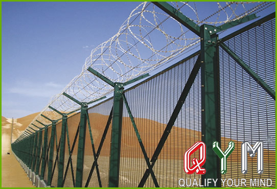 Airport compound fence