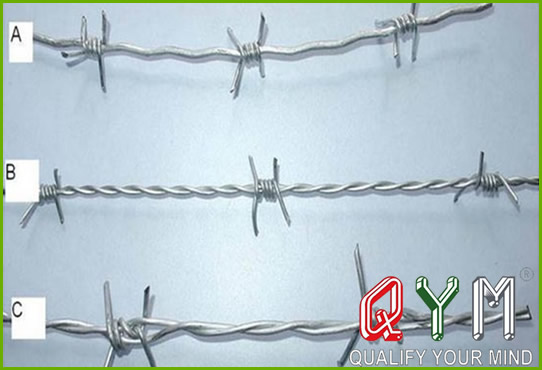 Galvanized barbed wire