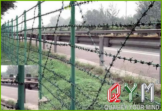 PVC coated barbed wire