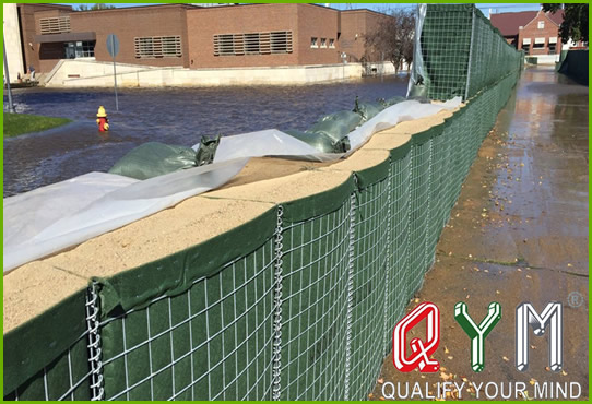 Military sand wall hesco barrier