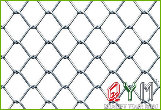 Diamond chain link fence netting
